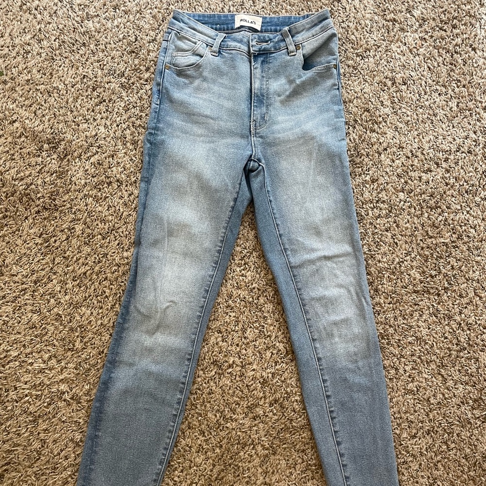 Rollas Westcoast Ankle Skinny Jeans Light Wash